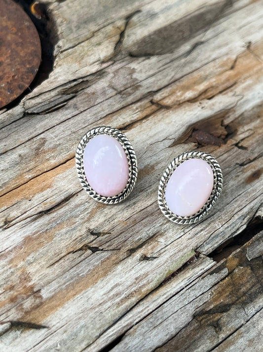 Pink Conch Studs