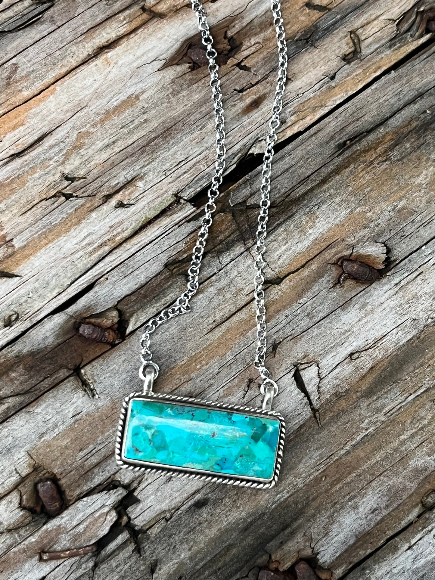 Turquoise Bar Necklace 