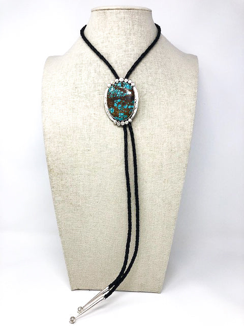 Number 8 Turquoise Bolo