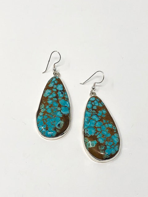 Number 8 Turquoise Earrings