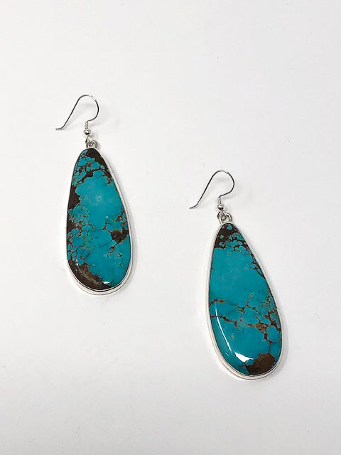 Number 8 Turquoise Earrings