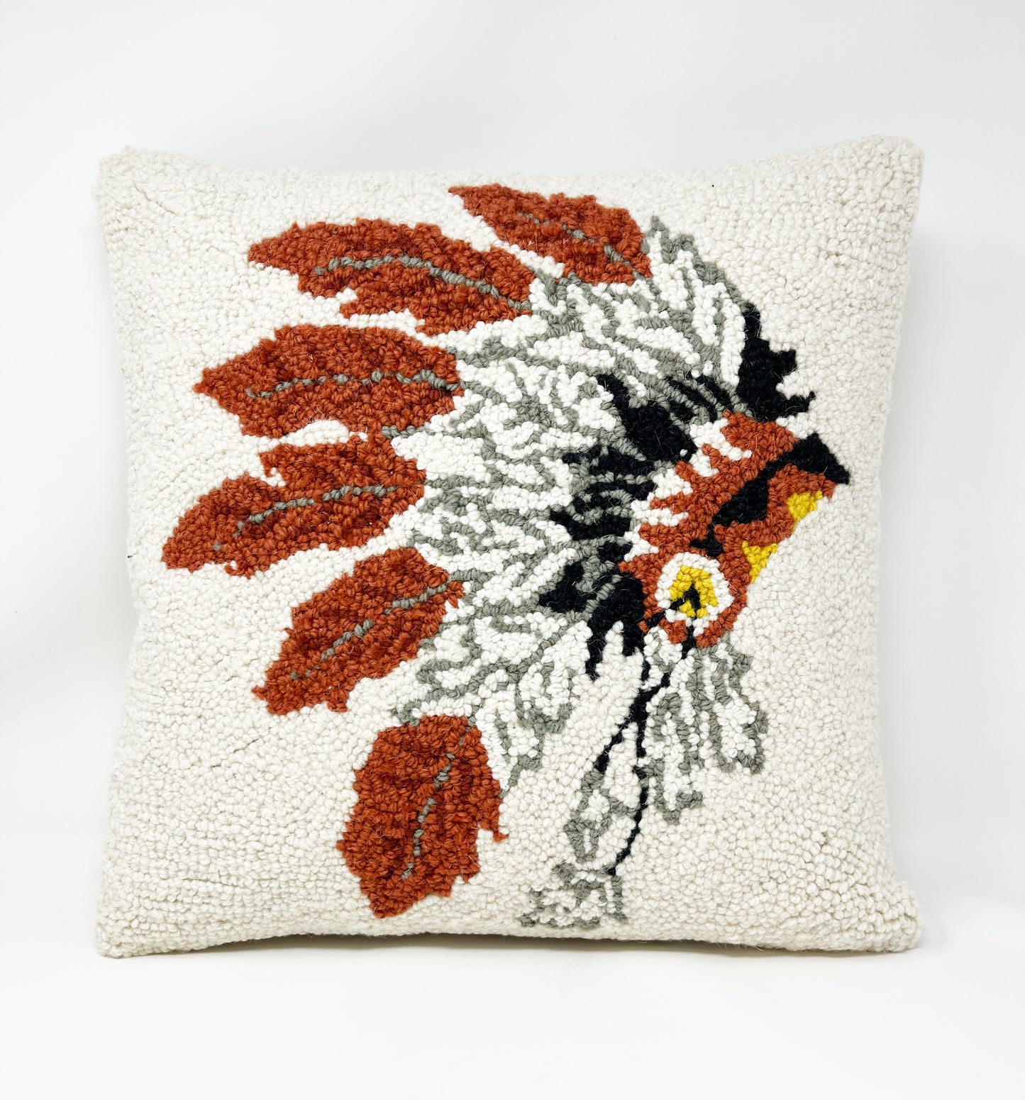 Native American Headdress Hook Pillow