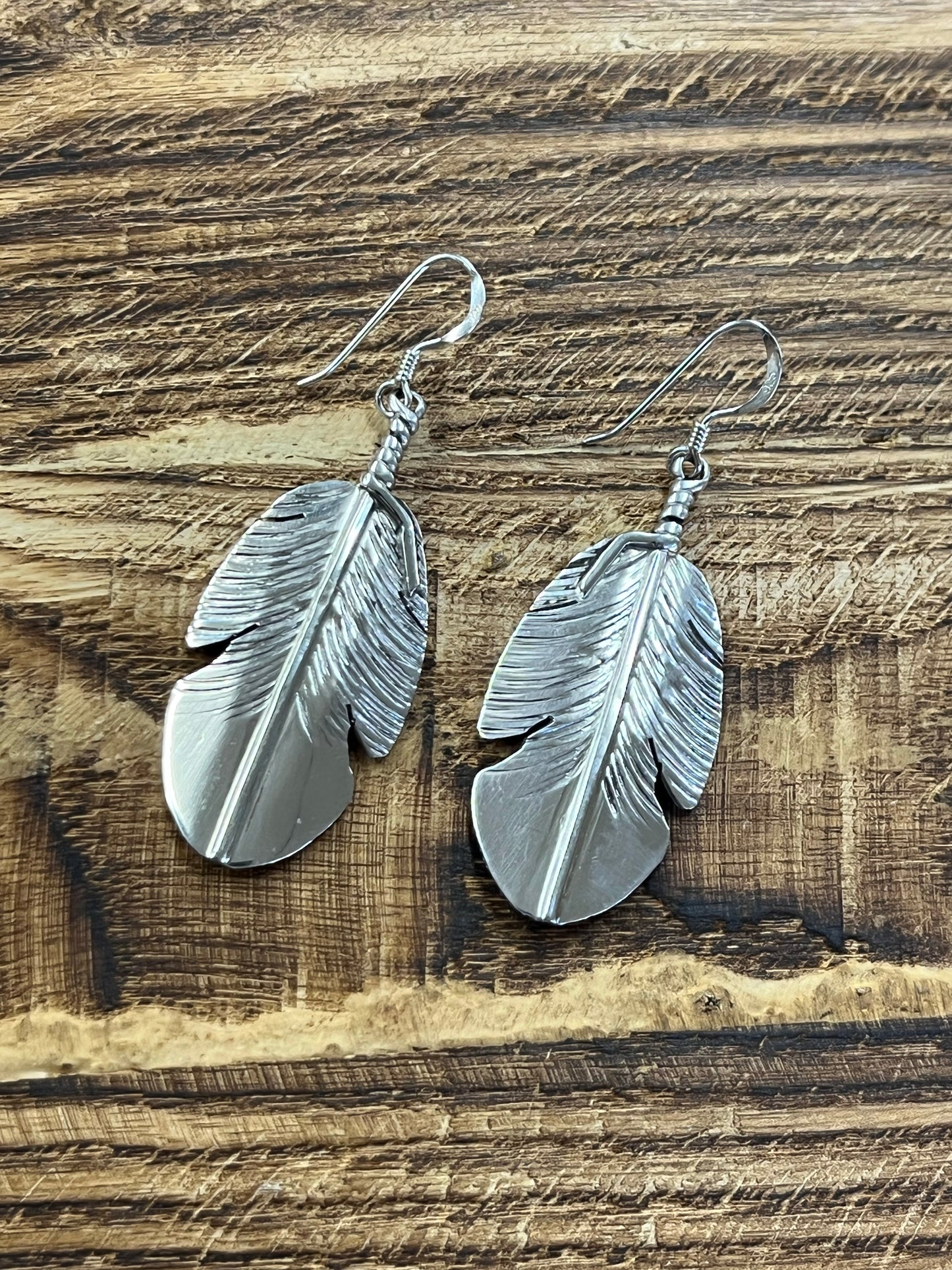 SS Feather Earrings