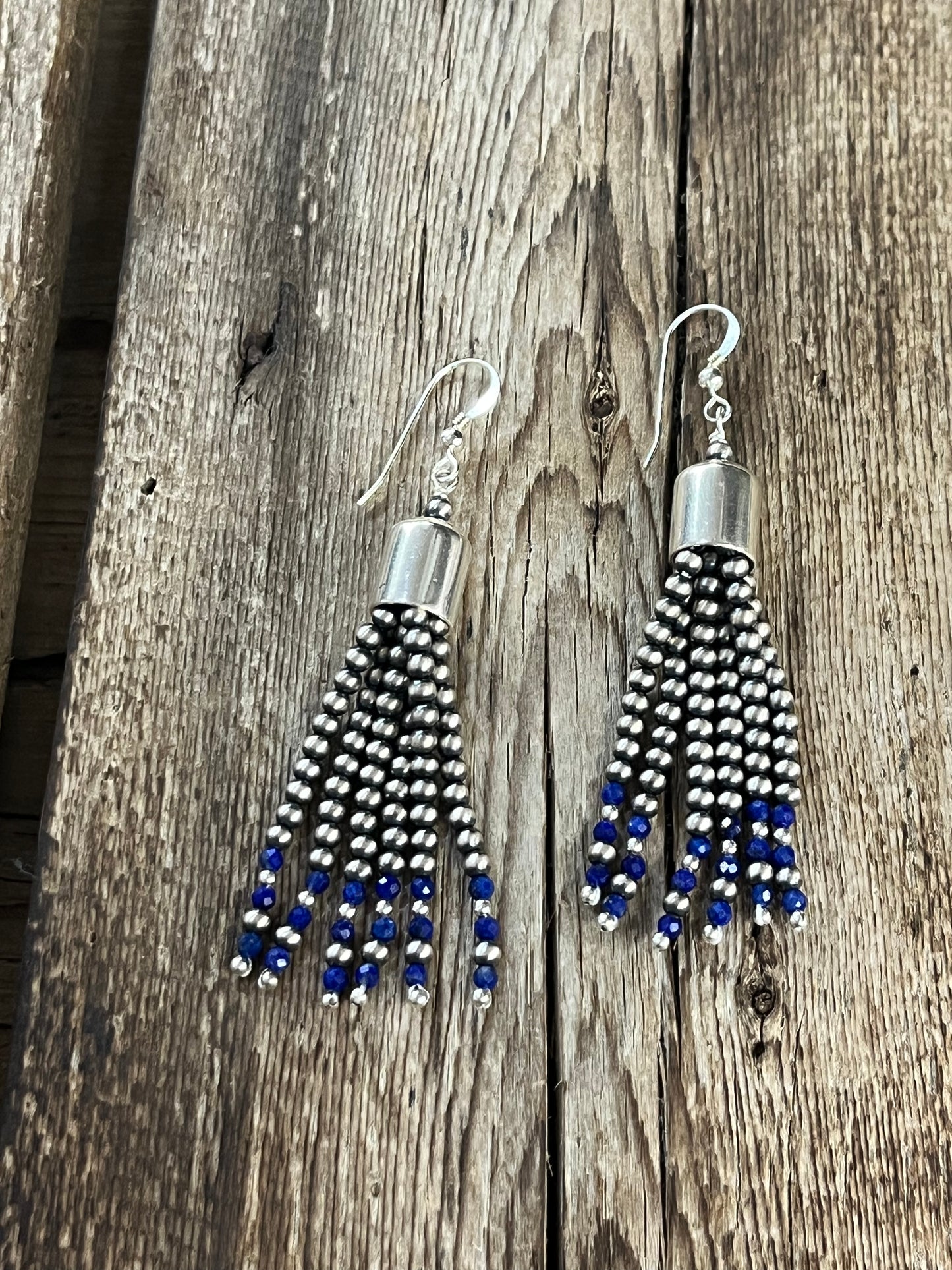 Navajo Pearls With Lapis Earrings