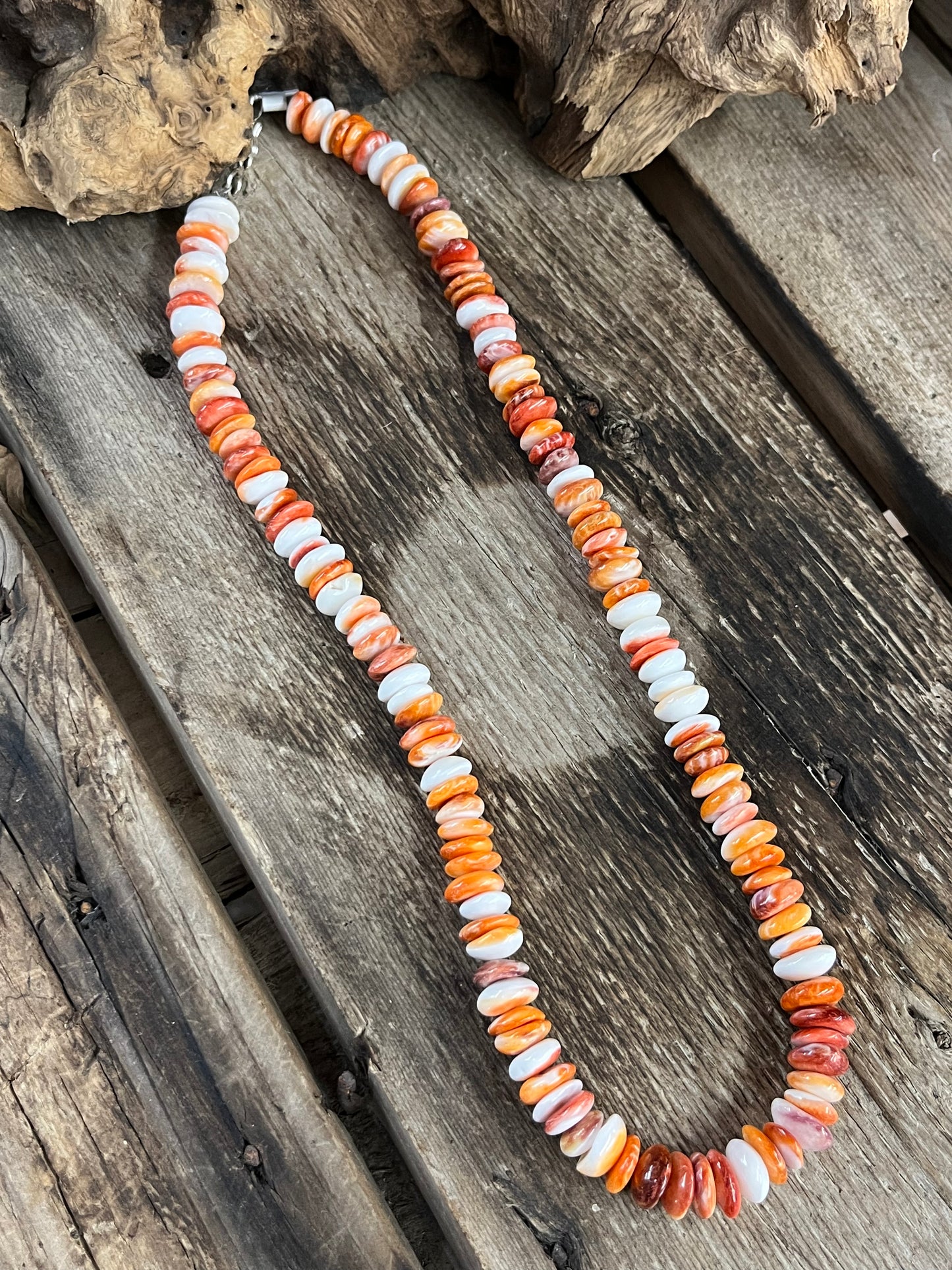 Natural Orange Spiny Necklace