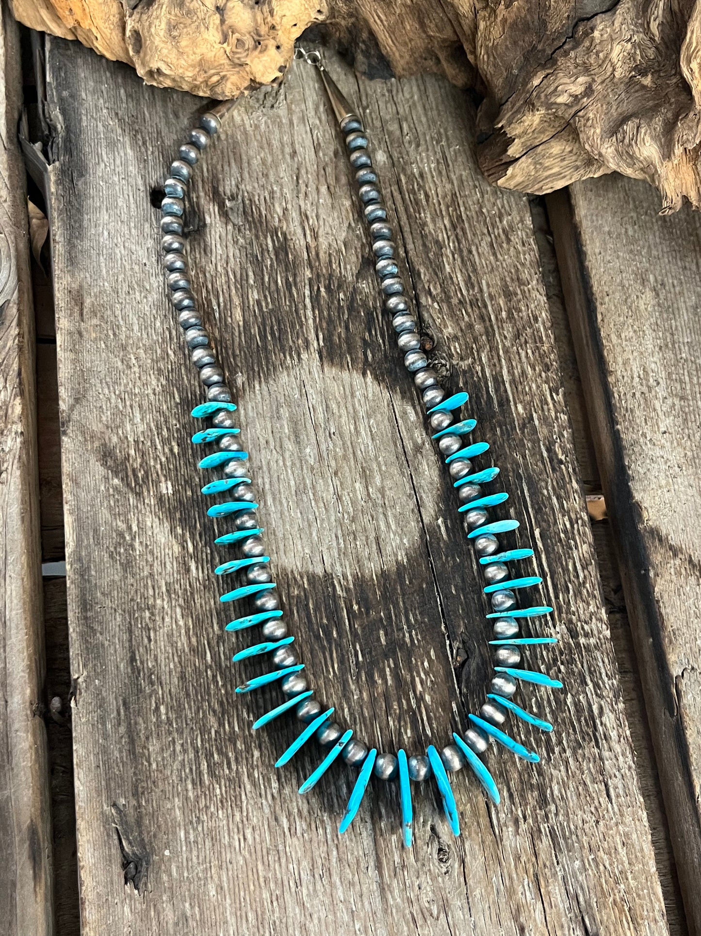 Navajo Pearls W Turquoise Chips