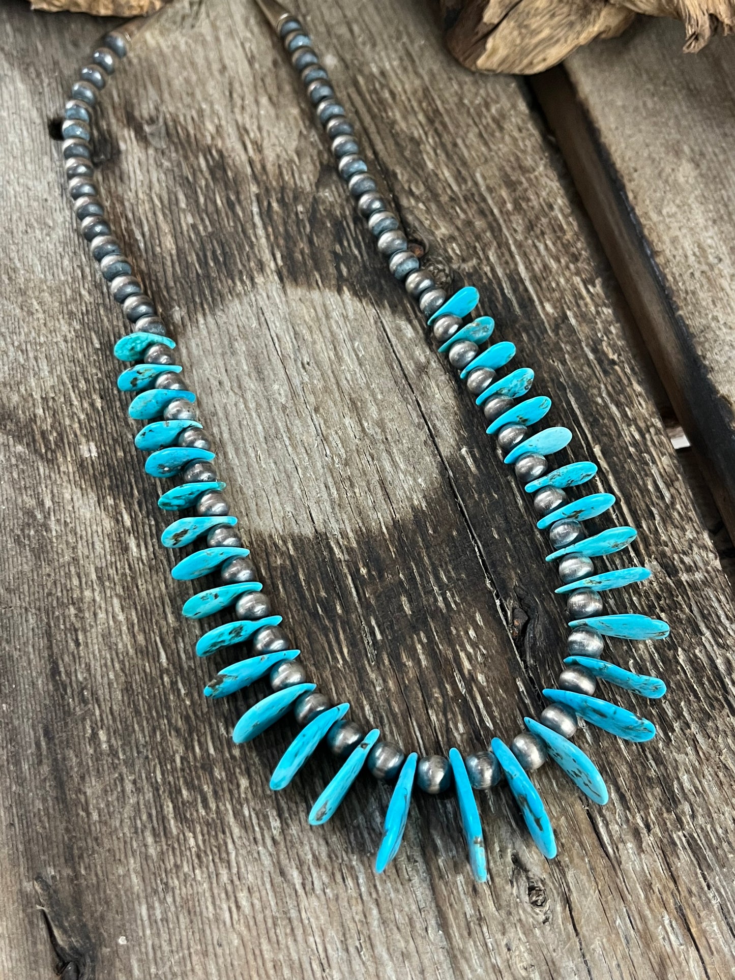 Navajo Pearls W Turquoise Chips