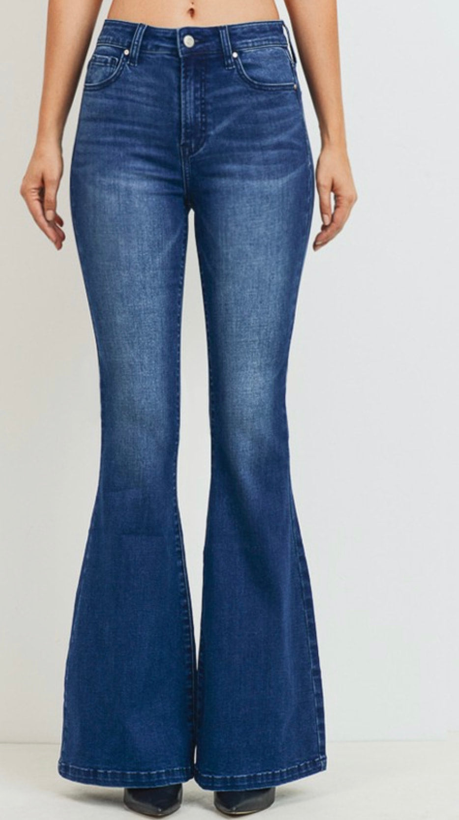 HIGH-RISE WIDER FLARE JEANS